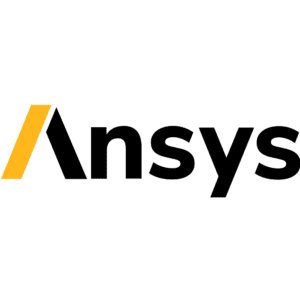 Ansys-Logo mit dem Wort Ansys in schwarzen Buchstaben und einer gelben diagonalen Linie, die einen Teil des Buchstabens A bildet, auf einem transparenten Hintergrund.