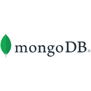 MongoDB-Logo mit einem grünen Blattsymbol links neben dem Text mongoDB in dunkler Schrift.