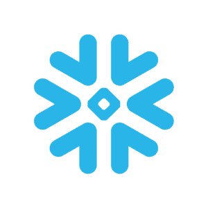 Ein hellblaues geometrisches Schneeflockenmuster mit abgerundeten Kanten und einer kleinen Rautenform in der Mitte auf einem einfarbig blauen Hintergrund.