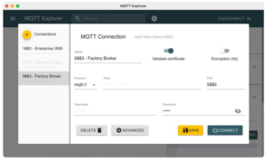 MQTT Explorer Setup für das Monitoring von MQTT-Nachrichten MQTT Explorer Setup für das Monitoring von MQTT-Nachrichten