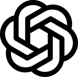 Ein schwarz-weißes geometrisches Knotenmuster aus ineinander verwobenen Schleifen, die auf weißem Hintergrund eine symmetrische, sechseckige Form bilden.